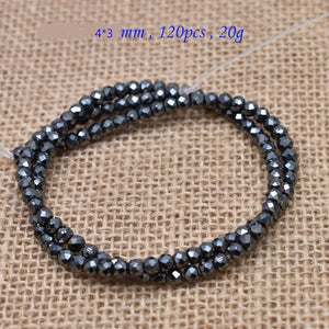 Natural Stone Special-shaped Square Black Hematite beads Flat Round Loose beads For Necklace Bracelet Women Men Jewelry DIY