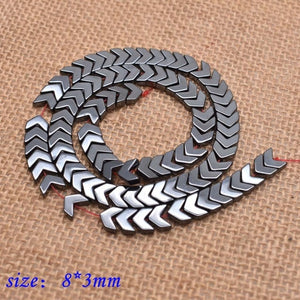 Natural Stone Special-shaped Square Black Hematite beads Flat Round Loose beads For Necklace Bracelet Women Men Jewelry DIY