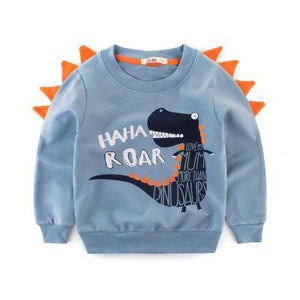 Boys 2020 Top Long Sleeve Clothes Children Boy Girl Clothing Print Cartoon Child Dinosaur Fashion Sweatshirt Spring And Autumn