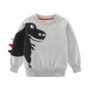 Boys 2020 Top Long Sleeve Clothes Children Boy Girl Clothing Print Cartoon Child Dinosaur Fashion Sweatshirt Spring And Autumn