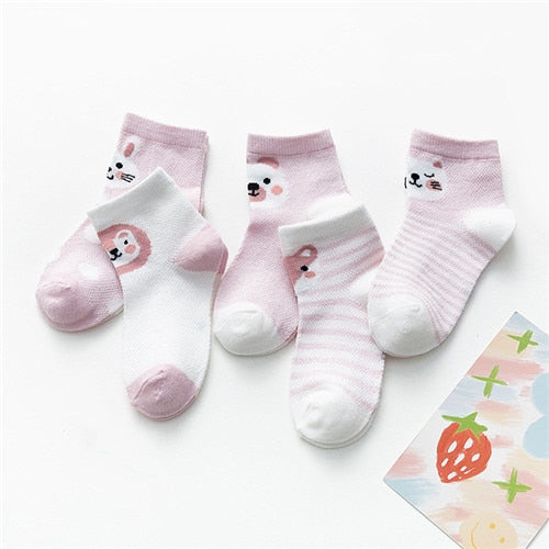 5Pairs/lot Toddler Baby Boy Socks Summer Mesh Thin Baby Socks for Girls Cotton Newborn Infant Baby Girl Socks Cheap Stuff