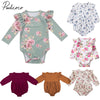 2020 Brand New Toddler Infant Newborn Baby Girls Kids Long Butterfly Sleeve Romper Outfits Playsuit Jumpsuit Floral Clothes 0-3Y