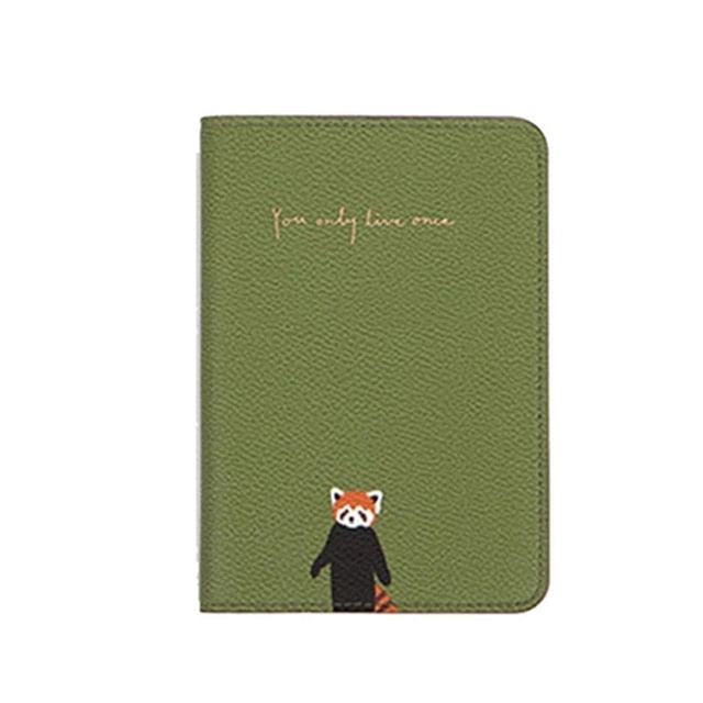 Printing Women ID Passport Holder PU Leather Card Holder Travel Passport Cover For Men Flamingo Cover On The Passport Organizer