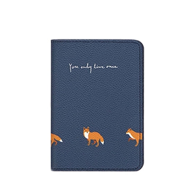 Printing Women ID Passport Holder PU Leather Card Holder Travel Passport Cover For Men Flamingo Cover On The Passport Organizer