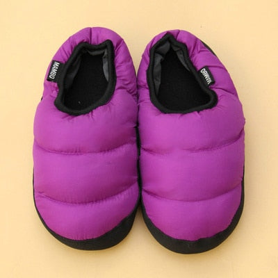 2019 Pouches with colorful warm slippers cute couple home cotton slippers for men and women home slippers month shoes woman