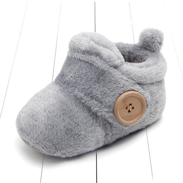 Lovely Warm Design Baby Girls Boys Toddler First Walkers Baby Shoes Soft Slippers Cute Shoes Winter Non-Slip Baby Warm Shoes