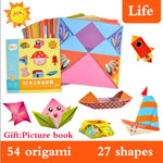 Montessori toys 3D DIY child toy Origami Cartoon Animal Book Toy Kids DIY Paper Art Baby Early Learning Education Toys Gifts ZXH