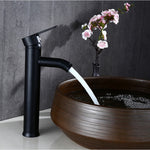 Free Shipping Biggers Black Color Stainless Steel Bathroom Basin Faucet Single Handle Cold And Hot Water Mixer
