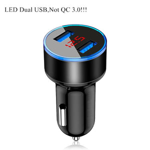 Car USB Charger Quick Charge 3.0 4.0 Universal 18W Fast Charging in car 3 Port mobile phone charger for samsung s10 iphone 11 7