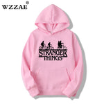 2019 Trendy Faces Stranger Things Hooded Mens Hoodies and Sweatshirts Oversized for Autumn with Hip Hop Winter Hoodies Men Brand