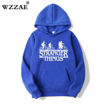 2019 Trendy Faces Stranger Things Hooded Mens Hoodies and Sweatshirts Oversized for Autumn with Hip Hop Winter Hoodies Men Brand