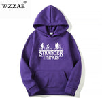 2019 Trendy Faces Stranger Things Hooded Mens Hoodies and Sweatshirts Oversized for Autumn with Hip Hop Winter Hoodies Men Brand