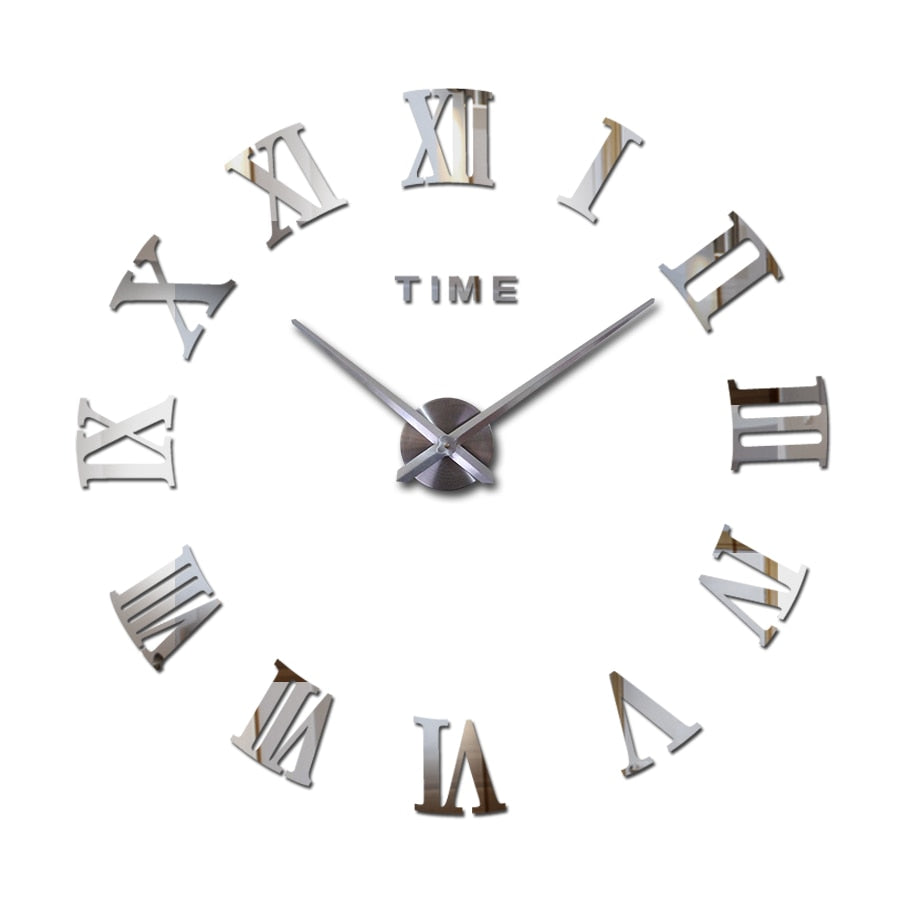 שעון קוורץ דמוי קיר אקרילי תלת-ממד שעון דיי קוורץ צופה ב-still life שעונים מודרניים מדבקות לסלון קישוטי בית מודרניים