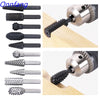 Onnfang 5 Pcs  Rotary Craft Files High Quality 1/4" Shank Rotary Rasp File Rasp Burrs Wood Bits Grinding Woodworking Hand Tool