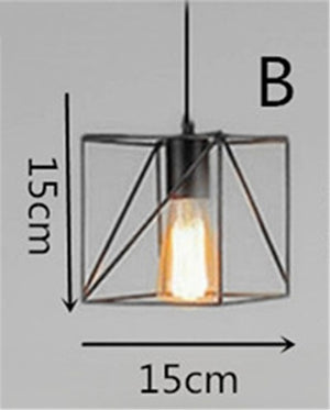 Modern Iron Net Pendant Light Restaurant Living Room Led Hanging Lamp Simple Kitchen Fixtures Cafe Lighting Luminaire Decor Loft