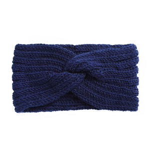 AWAYTR Knitted Knot Cross Headband for Women Autumn Winter Girls Hair Accessories  Headwear  Elastic Hair Band Hair Accessories