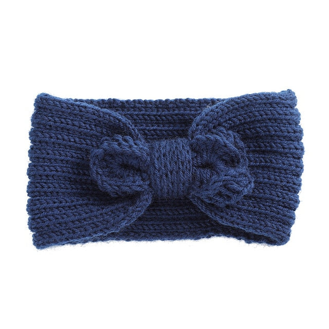 AWAYTR Knitted Knot Cross Headband for Women Autumn Winter Girls Hair Accessories  Headwear  Elastic Hair Band Hair Accessories