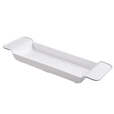 Retractable Bathtub Storage Rack Bath Tray Shelf Tub Multi-function Bathroom Tools Towel Storage shelf Kitchen Sink Drain Holder