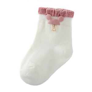 1 pair Baby Socks Boys Girls Cartoon Accessories Decorative Socks Cotton Kids Socks Soft Newborn Socks Clothes Accessories