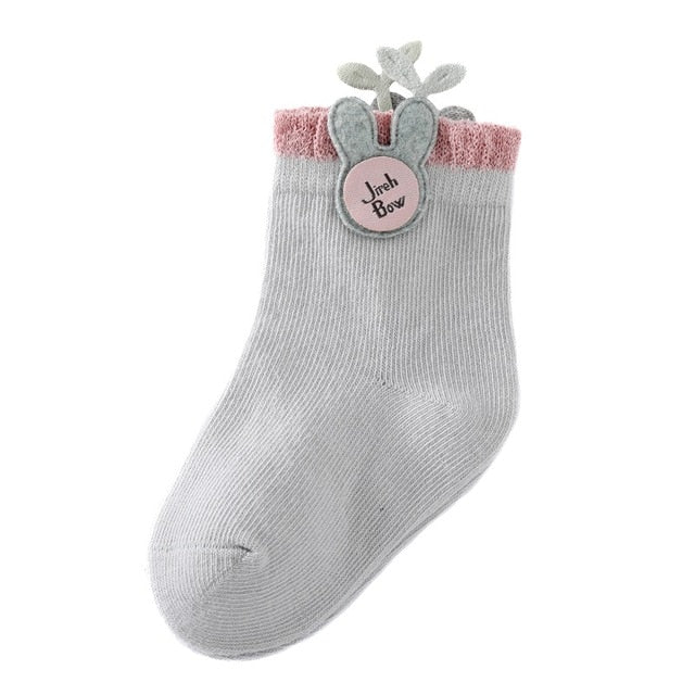 1 pair Baby Socks Boys Girls Cartoon Accessories Decorative Socks Cotton Kids Socks Soft Newborn Socks Clothes Accessories