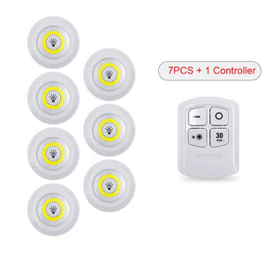 New 5W LED  Wardrobe Light Adjustable Remote Control Push Button Showcase Lamp For Stairs Kitchen Bathroom Wardrobe Night Light