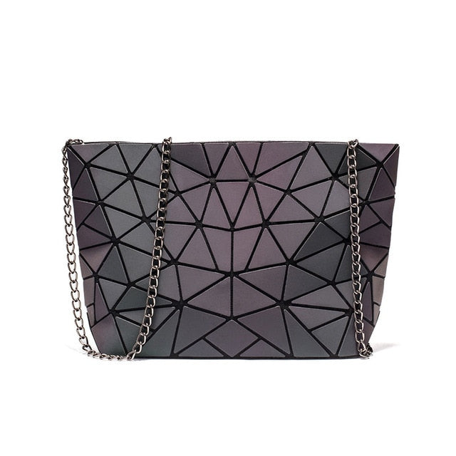 2019 Fashion Women Evening Bag Geometric Luminous Envelope Women Shoulder Bags Clutch Messenger Bags Casual Girls Flap Handbag