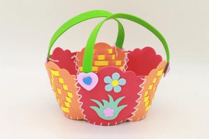 EVA Handmade Woven Paste Basket Childen Toy DIY Handicrafts Girl Gifts Sticky Kindergarten Material Kids Crafts Toys 2019 New