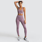 seamless hyperflex workout set sport leggings and top set yoga outfits for women sportswear athletic clothes gym sets 2 piece