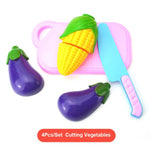 New 1 Set Safe Children Play House Toy Plastic Food Toy Cut Fruit Vegetable Kitchen Baby Kids Pretend Play Educational Toys ZXH