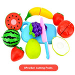 New 1 Set Safe Children Play House Toy Plastic Food Toy Cut Fruit Vegetable Kitchen Baby Kids Pretend Play Educational Toys ZXH