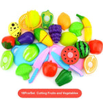 New 1 Set Safe Children Play House Toy Plastic Food Toy Cut Fruit Vegetable Kitchen Baby Kids Pretend Play Educational Toys ZXH