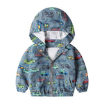 2020 Spring summer baby tops clothes baby jackets Dinosau print baby boys outerwear & coats 1-6T hooded jackets for baby boys