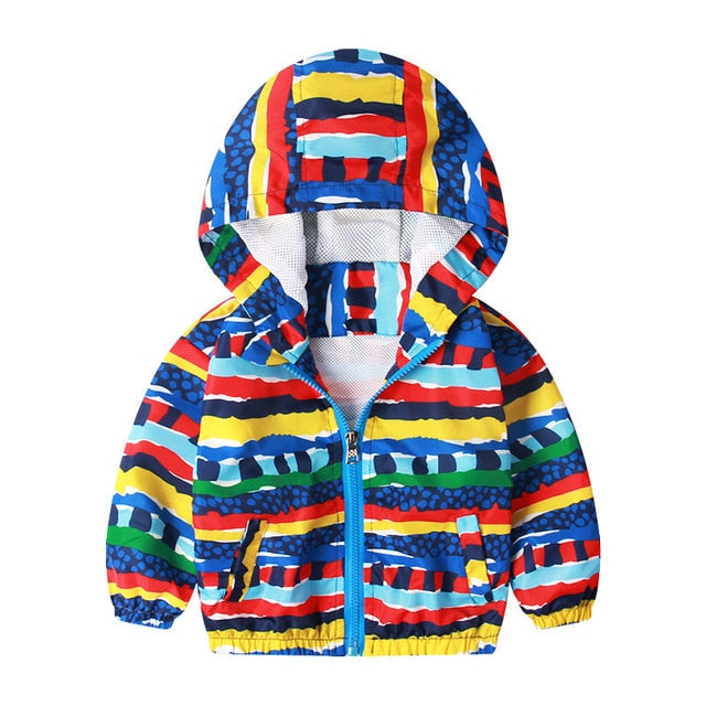 2020 Spring summer baby tops clothes baby jackets Dinosau print baby boys outerwear & coats 1-6T hooded jackets for baby boys