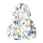 2020 Spring summer baby tops clothes baby jackets Dinosau print baby boys outerwear & coats 1-6T hooded jackets for baby boys