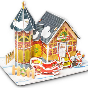 Attractive Cartoon Castle Garden Zoo Princess House 3D Puzzle Jigsaw Paper Model Learning Educational Toys For Children Kid Gift