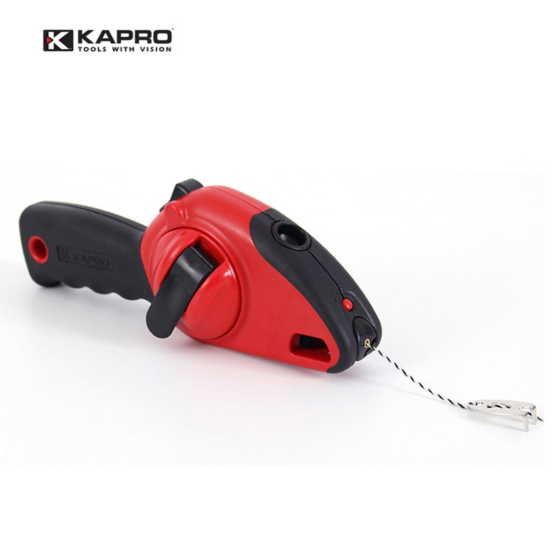 Kapro Bubble Level With Line Hand Crank Quick Rewind 30M Water Level Line With Hook Decorative Powder Chalk Line Level Machine