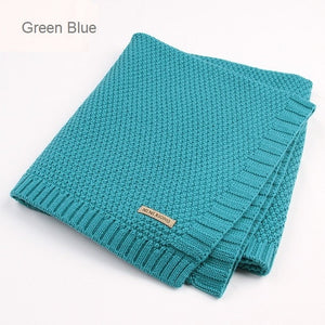 Baby Blanket Knitted Newborn Blankets Super Soft Stroller Wrap Infant Swaddle Kids Inbakeren Stuff For Monthly Toddler Bedding