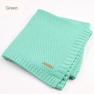 Baby Blanket Knitted Newborn Blankets Super Soft Stroller Wrap Infant Swaddle Kids Inbakeren Stuff For Monthly Toddler Bedding