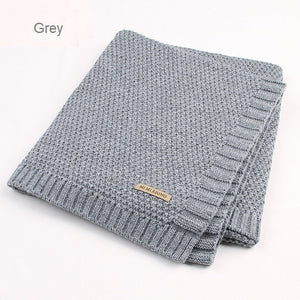 Baby Blanket Knitted Newborn Blankets Super Soft Stroller Wrap Infant Swaddle Kids Inbakeren Stuff For Monthly Toddler Bedding