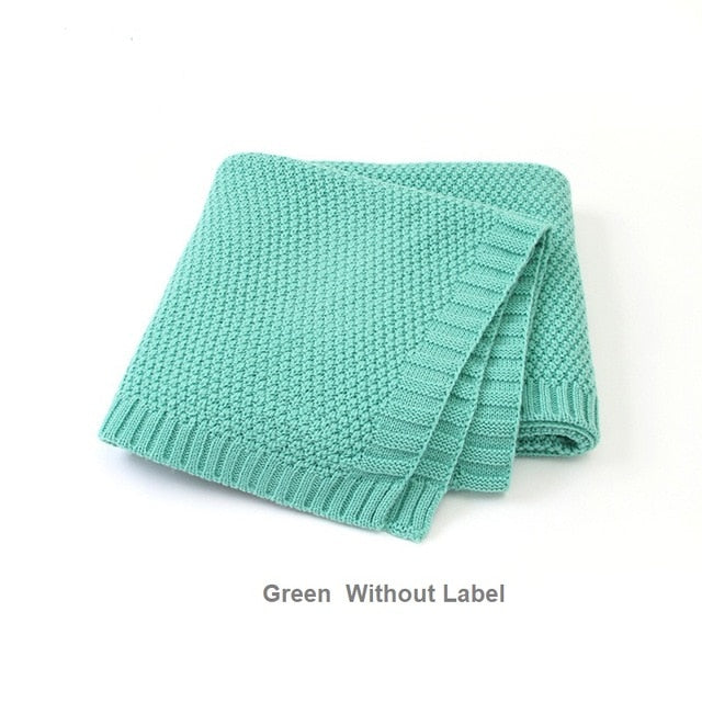 Baby Blanket Knitted Newborn Blankets Super Soft Stroller Wrap Infant Swaddle Kids Inbakeren Stuff For Monthly Toddler Bedding