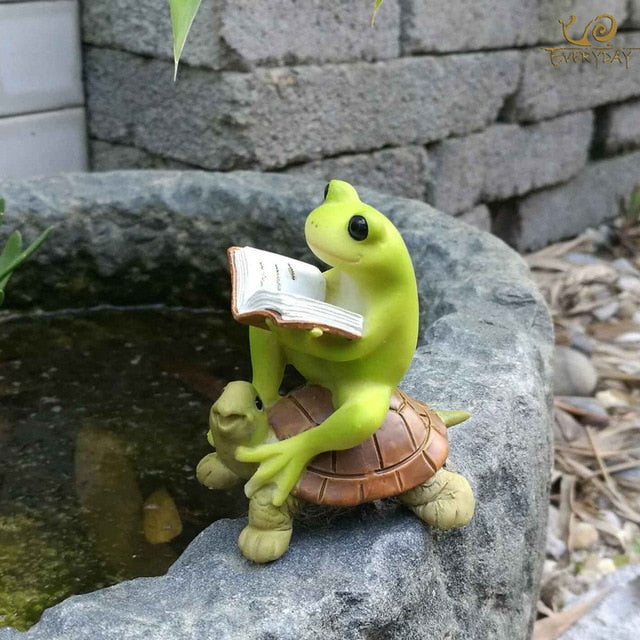 Everyday Collection Animal Frog Fairy Garden Figurines Miniature Landscape Home Decoration Accessories Birthday Gift Souvenirs