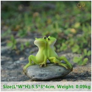 Everyday Collection Animal Frog Fairy Garden Figurines Miniature Landscape Home Decoration Accessories Birthday Gift Souvenirs