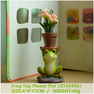 Everyday Collection Animal Frog Fairy Garden Figurines Miniature Landscape Home Decoration Accessories Birthday Gift Souvenirs