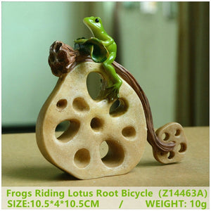 Everyday Collection Animal Frog Fairy Garden Figurines Miniature Landscape Home Decoration Accessories Birthday Gift Souvenirs