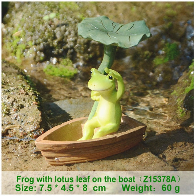 Everyday Collection Animal Frog Fairy Garden Figurines Miniature Landscape Home Decoration Accessories Birthday Gift Souvenirs