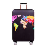 World Map Travel Luggage Suitcase Protective Cover Trolley Baggage Bag Cover Men's Women's Thick Elastic Case For Suitcase 272