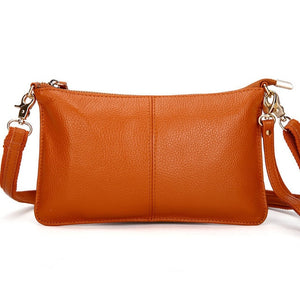 RanHuang Women Genuine Leather Day Clutches Candy Color Bags Women's Fashion Crossbody Bags Small Clutch Bags