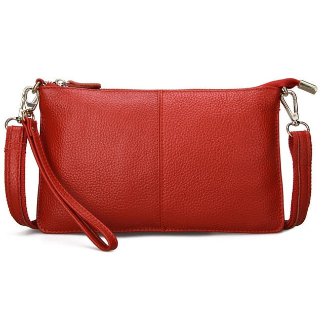 RanHuang Women Genuine Leather Day Clutches Candy Color Bags Women's Fashion Crossbody Bags Small Clutch Bags
