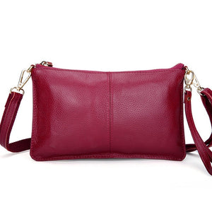 RanHuang Women Genuine Leather Day Clutches Candy Color Bags Women's Fashion Crossbody Bags Small Clutch Bags