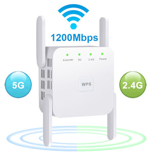 5 Ghz WiFi משחזר אלחוטי Wifi Extender 1200Mbps Wi-Fi מגבר 802.11N ארוך טווח Wi fi Booster אות 2.4G Wifi Repiter